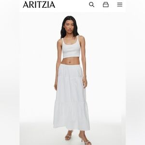 Aritzia Sunday Best Martine Cotton Poplin skirt